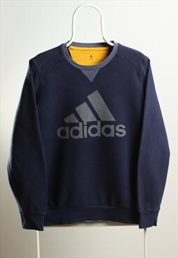 Vintage Adidas Crewneck Logo Sweatshirt Navy