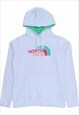 The North Face 90's Spellout Pullover Hoodie Small White