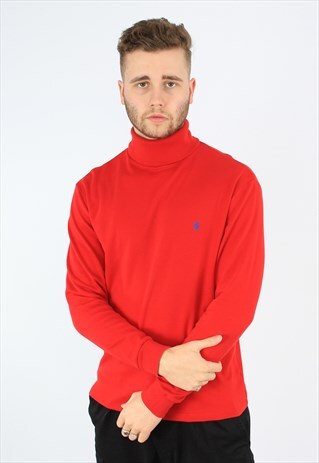 RALPH LAUREN CLASSIC ROLL NECK VINTAGE LS T-SHIRT