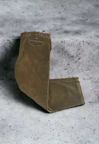 MENS Y2K BROWN CORDUROY TROUSERS