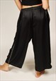 VINTAGE VICTORIA'S SECRET TROUSERS (XL) BLACK PANT LOUNGE 00