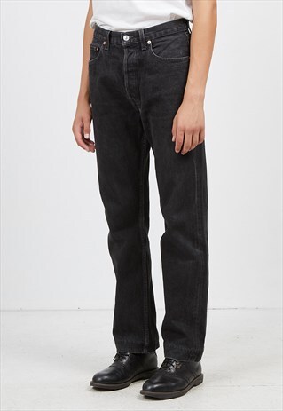VINTAGE BLACK LEVI'S 501 FIT DENIM JEANS