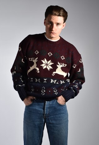 VINTAGE POLO RALPH LAUREN HAND KNIT JUMPER
