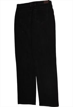 Vintage 90's Lee Trousers / Pants Straight Leg Baggy Black