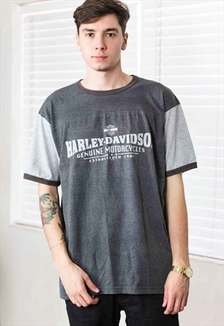 VINTAGE HARLEY-DAVIDSON MANKATO T-SHIRT LOGO 90S XL 10.1