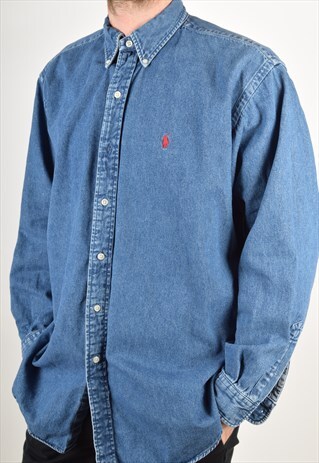 VINTAGE RALPH LAUREN DENIM SHIRT SIZE L (2948)