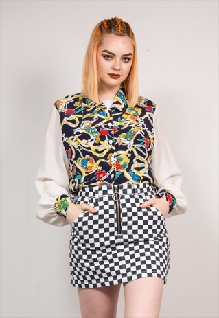 VINTAGE 90'S CRAZY HORSE PATTERN SHIRT