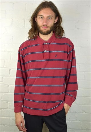 VINTAGE 90'S NAUTICA LONG-SLEEVED POLO SHIRT