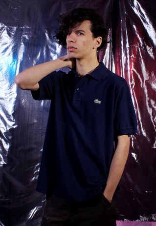 VINTAGE LACOSTE NAVY POLO SHIRT