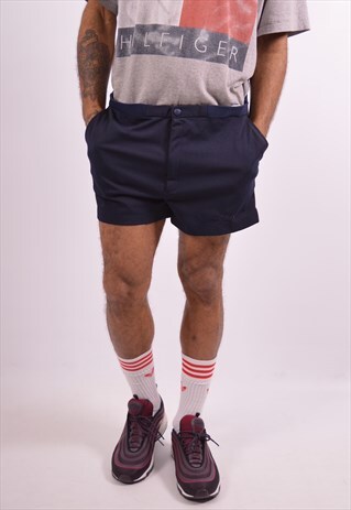 FILA MENS VINTAGE SHORTS W36 NAVY BLUE 90S