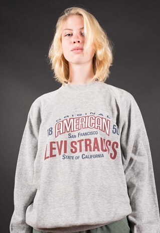 GREY LEVI'S SWEATSHIRT