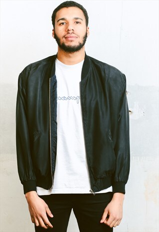 VINTAGE SILK BOMBER JACKET