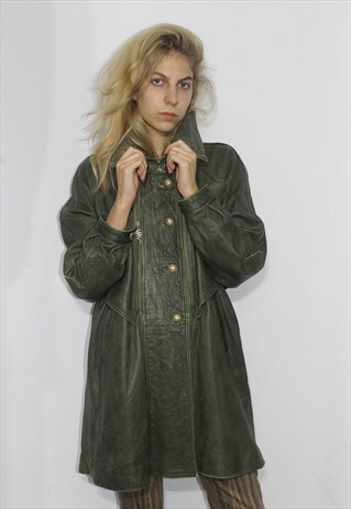 VINTAGE 70' COOL UNIQUE LEATHER UNISEX JACKET
