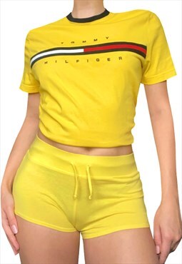 Vintage Y2K 90's/00's Tommy Hilfiger Yellow T-Shirt