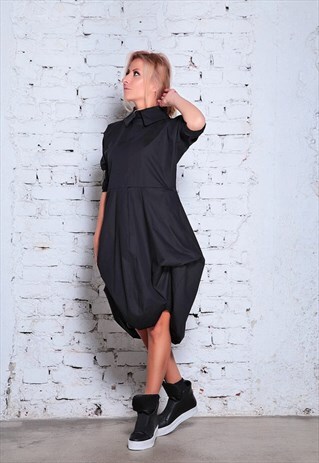 PLUS SIZE BLACK DRESS/ GOTH DRESS