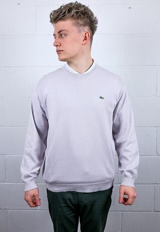 VINTAGE LACOSTE PASTEL PURPLE JUMPER