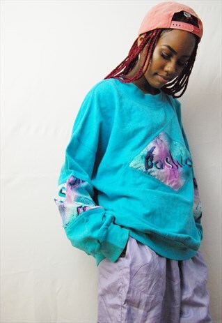 OVERSIZE SWEATSHIRT/JUMPER WITH LARGE LOGO (1990'S)