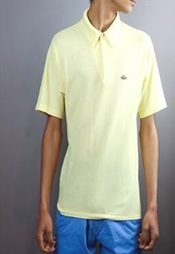 vintage yellow lacoste polo Shirt