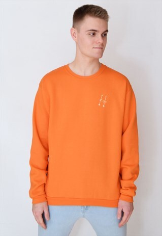 ORANGE ARROWS (WHITE) SWEATSHIRT