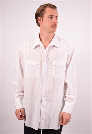 VINTAGE WRANGLER SHIRT WHITE