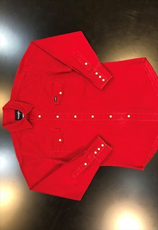 RED WRANGLER LONG-SLEEVED SHIRT