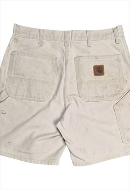 Men's 90's Carhartt Carpenter Shorts in Beige Size W33