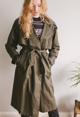 VINTAGE KHAKI TRENCHCOAT