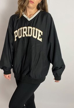 Vintage Varsity Jacket in Black