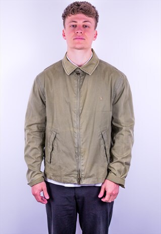VINTAGE RALPH LAUREN HARRINGTON JACKET IN KHAKI GREEN
