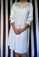 Vintage 80s long sleeves nightdress, St Michael, Mint, UK14