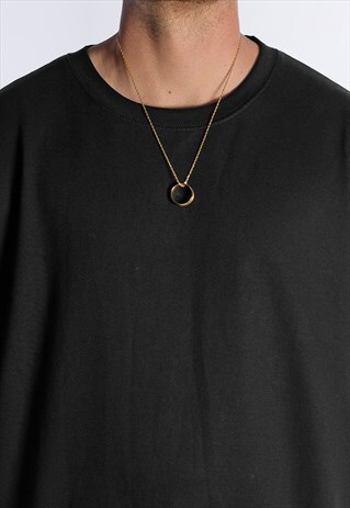54 FLORAL RINGER 24" PENDANT NECKLACE CHAIN - GOLD