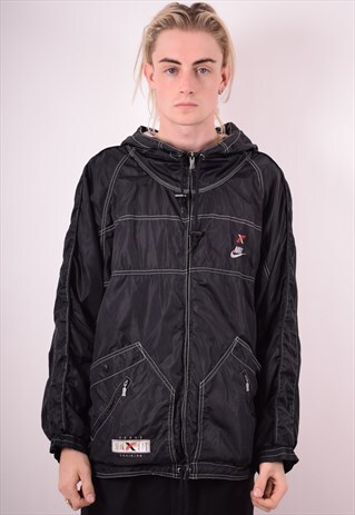 NIKE MENS VINTAGE JACKET XL BLACK 90S