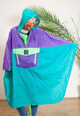 VINTAGE, EARLY 90S ONE SIZE RAINCOAT JACKET