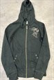 HARLEY-DAVIDSON HOODIE ZIP UP GRAPHIC LOGO SWEATSHIRT