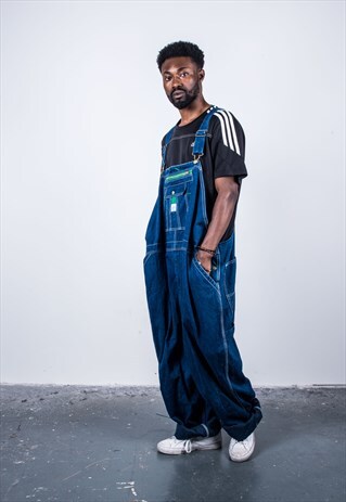 VINTAGE LIBERTY BLUE DENIM DUNGAREES