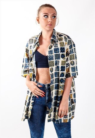 VINTAGE PATTERNED SHIRT S588