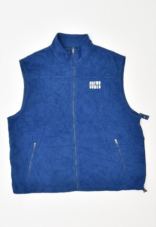 VINTAGE NFL COLTS FLEECE GILET BLUE