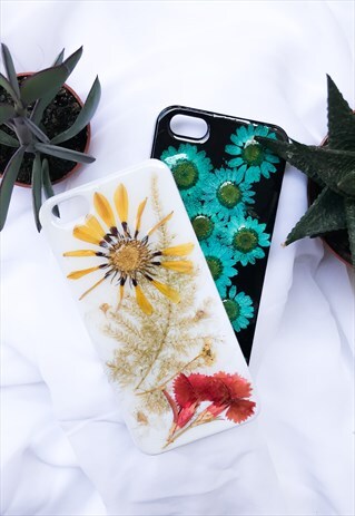 HANDMADE PHONE CASES/ PHONE COVERS WITH REAL PRESSED FLOWERS