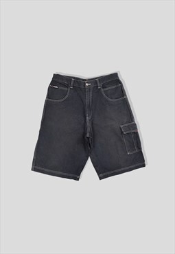 Vintage 90s FUBU Denim Shorts in Black