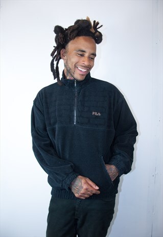 FILA BLACK VINTAGE FLEECE