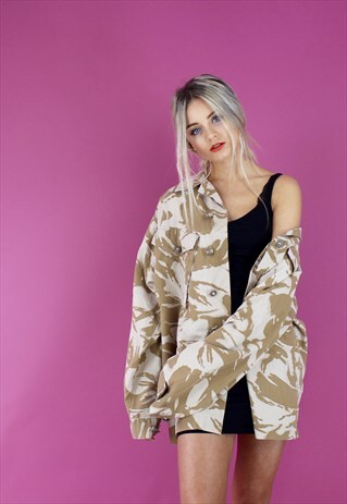 DESERT CAMO LOOSE BOYFRIEND JACKET