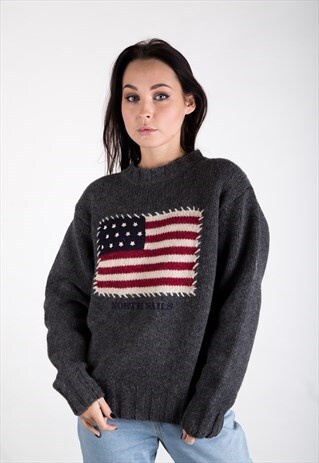VINTAGE 90S NORTH SAILS KNITTED JUMPER.