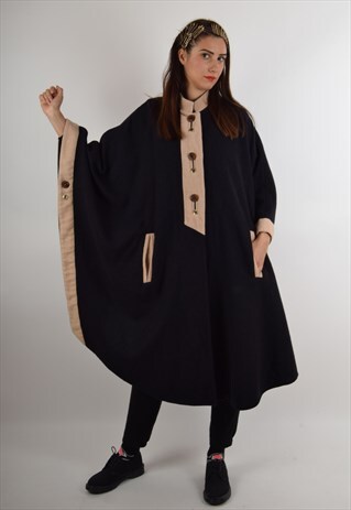 VINTAGE CAPE COAT (1805)