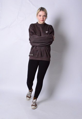 VINTAGE 90S BROWN NIKE SPORTS SWEATSHIRT