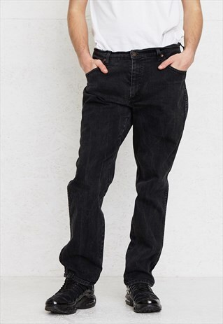 VINTAGE BLACK WRANGLER DENIM JEANS