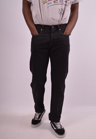 LEVI'S 614 MENS VINTAGE JEANS W31 L30 BLACK 90S