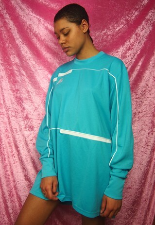 TURQUOISE FOOTBALL TOP