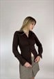 VINTAGE 00S MINIMALISM SATIN SHIRT 