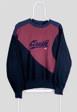 Vintage Reworked Quiksilver Sweatshirt Spell Out Small