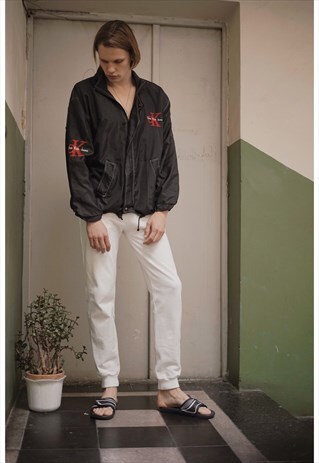 VINTAGE CALVIN KLEIN WINDBREAKER TRACK TOP JACKET